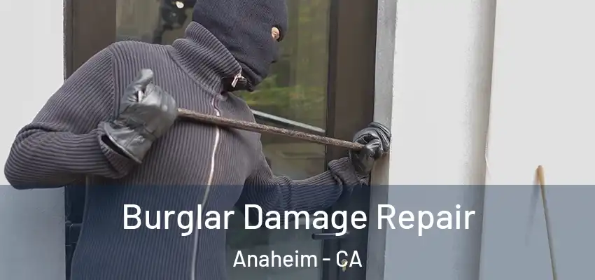 Burglar Damage Repair Anaheim - CA